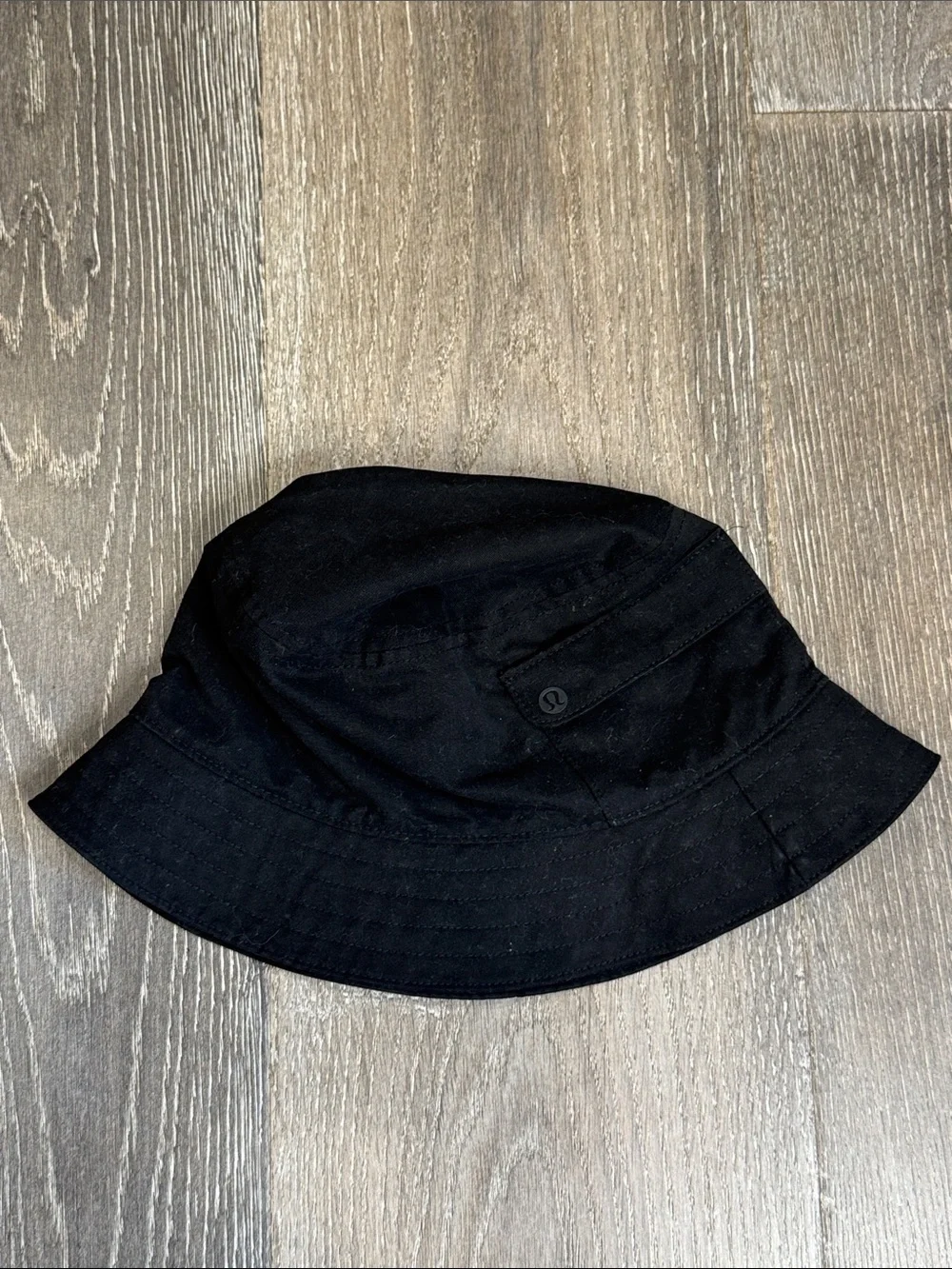 lululemon athletica Black Cotton Bucket Hat 0775